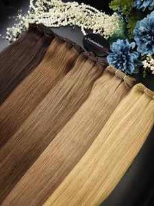 2025 gros vietnamien Remy cheveux Machine Double trame Extensions perruque 100% vierge humaine toutes les couleurs 8 "20" 28 "30" 100g Bundle - Product Image 2