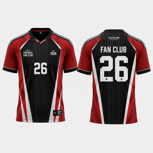 Camiseta de Fútbol Personalizada con Número de Jugador, Impresión por Sublimación, Manga Corta, Secado Rápido, Malla Transpirable - Product Image 3