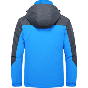 Chubasquero vaquero Vintage para hombre, chubasquero de cuerpo completo dividido, impermeable a prueba de viento para actividades al aire libre, chaqueta de lluvia con cuello levantado - Product Image 3