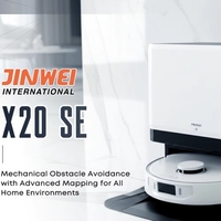 Robot aspirateur et laveur LDS + laser double ligne avec nettoyage automatique pour hôtel - personnalisation disponible
