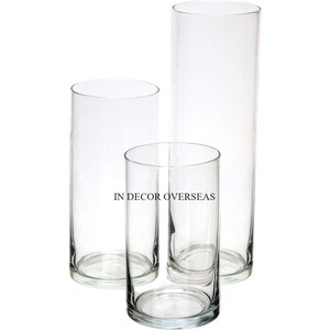 Verre Transparent Transparent Fait Unique Designer Élégant Table De Mariage Pièce Maîtresse Bougeoir Et Support À Prix Impressionnant - Product Image 2
