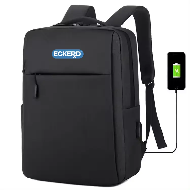 Sac de voyage économique antivol pour hommes d'affaires charge USB ordinateur de bureau léger sac à dos promotionnel pour ordinateur portable avec logo