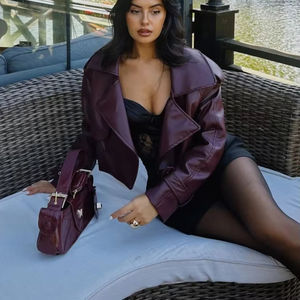 แจ็คเก็ตบอมเบอร์หนังวัวสีน้ำตาลแบบกำหนดเองได้ แฟชั่นสำหรับผู้ชาย กันน้ำ กันลม - Product Image 1