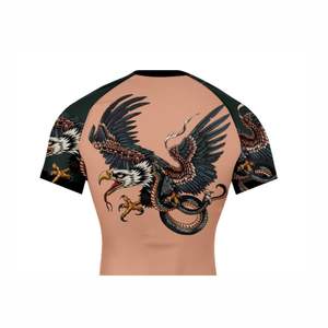 Vêtements de sport d'horreur effrayant pour hommes séchage rapide respirant anti-UV Rash Guard Vente en gros - Product Image 6