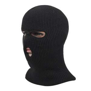 Winter Cotton Printed Custom Embroidery Design Your Own logo Knitted Fleece 3 Hole Face a pink Ski Masks Balaclava - Product Image 4