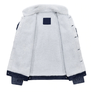 Vente en gros de nouvelles vestes en jean à capuche pour hommes, mode automne, grande taille, devant surélevé, personnalisable, haute qualité, style vintage - Product Image 3