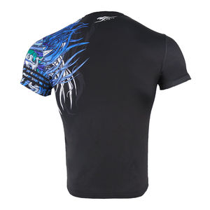 เสื้อยืดผู้ชาย MMA rash GUARD เสื้อยืดผู้ชายชุดออกกำลังกายแบบไทยสำหรับเข้ายิมการแข่งขันกีฬา - Product Image 5