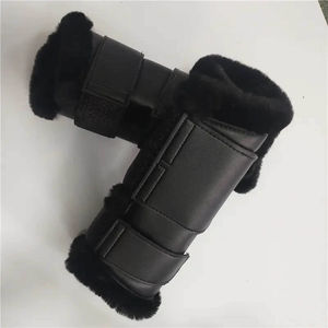 Bottes de cheval en polaire berbère, chaudes, coupe-vent, protection des jambes, multicolores, bandages pour chevaux, équipement équestre, équipement vétérinaire équin - Product Image 2