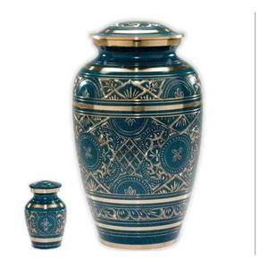 Urne en métal de cuivre de style américain moderne pour la crémation humaine et animale Meilleure pièce avec design en laiton-pour un usage funéraire - Product Image 5