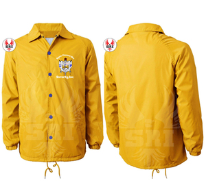 Veste d'entraîneurs pour hommes de Offre Spéciale Sigma Gamma Rho Logo grande taille veste d'entraîneurs pour hommes coupe-vent noir uni veste d'entraîneurs - Product Image 3