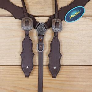 Western Leather Tooled Horse Saddle Tack <b>Set</b> Bridle & Breast Collar for Horse Rider Choice Western Equestrian <b>Set</b> - Product Image 4