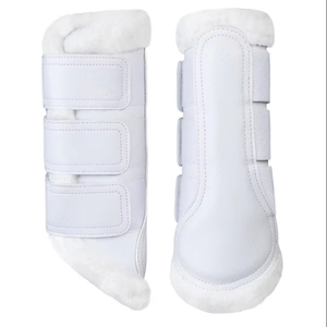 Bottes de brossage pour chevaux de haute qualité, conception personnalisée au Pakistan, rembourrage protecteur absorbant les chocs, bottes de brossage pour chevaux - Product Image 1