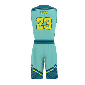 Vente flash Uniforme de basket-ball personnalisé Uniformes de sport de basket-ball Sublimés Maillot et short de basket-ball pour hommes - Product Image 4