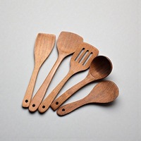 Nieuwe kwaliteit houten design bestek soeplepel met hoogglans afwerking design bruine houten lepel