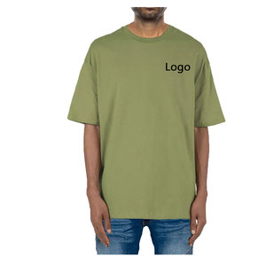 T-shirt streetwear de luxe surdimensionné pour homme, 100 % coton, épaules tombantes, personnalisable, stock disponible, haute qualité, premium - Product Image 5