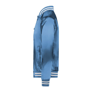 Chaqueta Varsity Club de satén Premium personalizada de alta calidad para hombres, chaqueta Bomber de béisbol Letterman con forro suave frontal de ajuste a la moda - Product Image 2