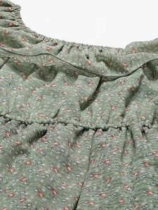 Robe indienne en coton écologique naturel de style bohème fait à la main imprimé floral personnalisé épaules dénudées vêtements d'été lune de miel - Product Image 4