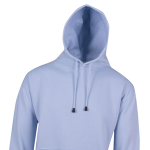 เสื้อฮู้ดสีฟ้าอ่อน ผ้าฝ้ายฟลีซ แบบเรียบ ไม่จำกัดเพศ สวมใส่สบาย เหมาะสำหรับฤดูหนาว สไตล์ลำลอง สตรีทแวร์ ขายส่งจำนวนมากจากโรงงาน - Product Image 2