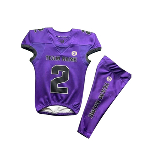 Uniforme de football américain personnalisable pour enfants manches courtes respirant grande taille fabriqué au Pakistan - Product Image 3