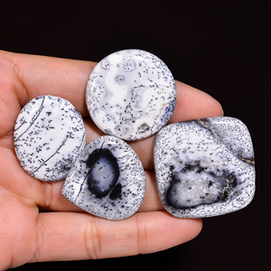 Impresionante cojín de cabujón de ópalo de dendrita Natural 100%, corte de una calidad, tamaños mixtos, lote suelto pulido para fabricación de joyas, corte ovalado - Product Image 3