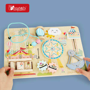 B2B, venta al por mayor, juguete Montessori educativo, tablero ocupado de pared de madera para niños W12D741 - Product Image 4