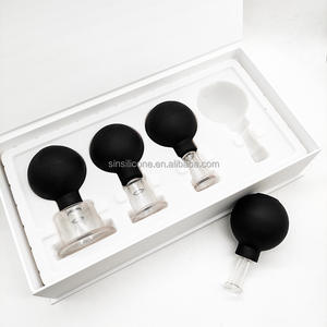 Set bekam terapi tubuh, cangkir kaca vakum pijat wajah - Product Image 4