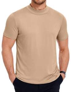 Camiseta de Verano 2026 para Hombre, 100% Algodón, Corte Musculoso, Cuello Redondo, Color Sólido Básico, Logotipo Personalizado, OEM, Venta al por Mayor, Corte Ajustado - Product Image 4