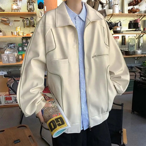 Wholesale New Men's Fashion <b>Real</b> <b>Leather</b> <b>Jacket</b> Canvas Fabric Stylish Design for Men - Product Image 4