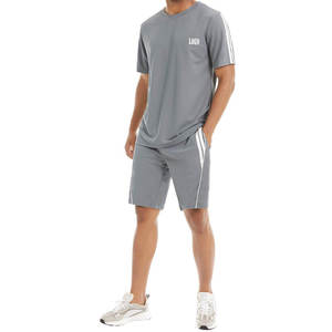 Conjuntos cortos de camiseta de verano para hombre, ropa informal, trajes deportivos, ropa deportiva de gimnasio y entrenamiento, algodón transpirable, informal - Product Image 2