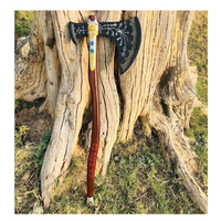 Hache en acier à haute teneur en carbone de qualité industrielle avec manche en bois de rose, tomahawks personnalisables pour une utilisation polyvalente