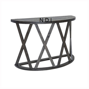 Mesa de esquina decorativa hecha a mano de forma personalizada para el hogar muebles de dormitorio acabado antiguo mesa de centro de Metal de aluminio - Product Image 1