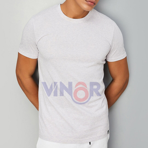 Camiseta de algodón 100% para hombre, camiseta de manga corta con cuello redondo, fábrica sólida, venta al por mayor, cantidad personalizada, camiseta para hombre, venta de servicios OEM - Product Image 1