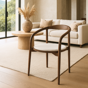 प्रीमियम ग्रेड टेक लकड़ी आरामदायक कपड़े सीट के साथ सर्वश्रेष्ठ विक्रेता डाइनिंग कुर्सी, भोजन, रेस्तरां के लिए न्यूनतम डिजाइन - Product Image 6