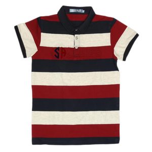 เสื้อยืดโปโลเด็กชาย - สีแดง - Product Image 1