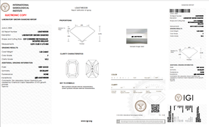 เพชรโตในห้องทดลองขนาด1.50กะรัตได้รับการรับรองว่า IGI มีความคมชัดระดับ VS2หินในห้องทดลอง - Product Image 5