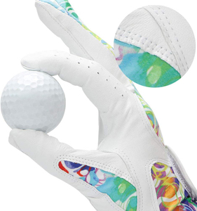Guantes de golf de cuero Cabretta de calidad superior para mujer Logotipo personalizado Características transpirables para deportes - Product Image 3