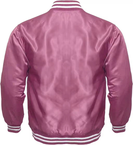 Top quality Satin Letterman <b>Jacket</b> for <b>Men's</b> <b>Long</b> Sleeve Winter New Design with Custom Logo Printing winter <b>Jacket</b> for <b>men</b> - Product Image 4