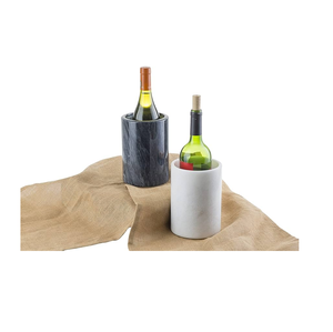 Enfriador de vino de mármol blanco y negro con Morter y mortero Nuevo diseño Pulido Mejor enfriador de vino de decoración de alta calidad - Product Image 5