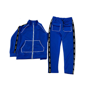 Custom Logo Nylon <b>Jacket</b> Reflective Tracksuit Side Stripe Sweatsuit Joggers 2 Piece Sets <b>Zipper</b> Up Jogging Suits For Men Women - Product Image 3