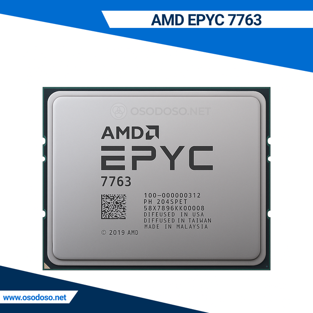 AMD EPYC 7763 64-Core 128-Thread 2.45GHz-3.5GHz 280W 100-000000312