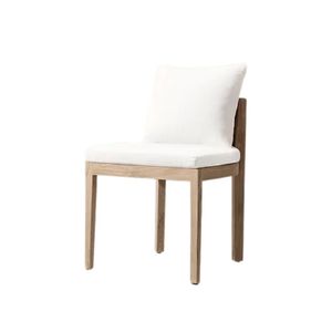 Chaise de salle à manger d'extérieur de luxe Zenith The Mocoto, structure en bois rembourrée, collection de meubles commerciaux pour hôtels, complexes hôteliers, patios et jardins. - Product Image 6