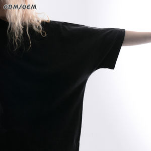 T-shirt vintage personnalisé poids lourd lavé à l'acide pour hommes imprimé flocon de neige frit 275G vêtements de fitness longs à manches courtes sans couture - Product Image 5