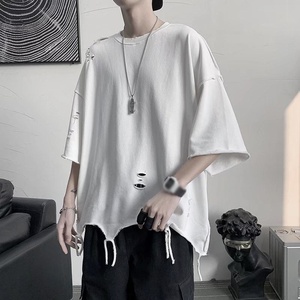 Camiseta Personalizada para Hombre, Talla Grande, 100% Algodón, con Logotipo Impreso, Hombros Caídos, Corte Holgado - Product Image 6