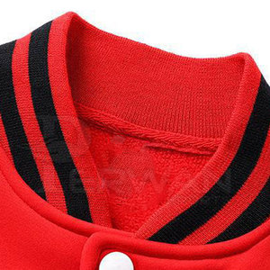 Veste pour homme de qualité supérieure avec logo personnalisé, manches longues, col montant, en laine, respirante, séchage rapide, style Letterman haut de gamme - Product Image 2