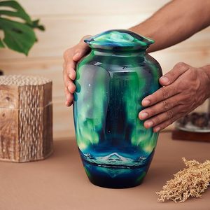 Urne funéraire en métal de qualité supérieure, imprimée, pour adultes, à prix avantageux - Product Image 5