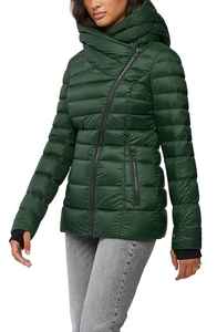 เสื้อแจ็คเก็ตหนาสำหรับผู้หญิง แขนยาว คอตั้ง ซิป สีพื้น สไตล์ลำลอง สตรีทแวร์ - Product Image 4