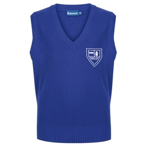 เสื้อสเวตเตอร์นักเรียนแบบครึ่งแขน ACRO WOOL คุณภาพสูง ผลิตตามสั่ง (OEM) สำหรับเด็กผู้ชายและเด็กผู้หญิง  ดีไซน์ใหม่สำหรับฤดูใบไม้ร่วง/ฤดูหนาว - Product Image 1