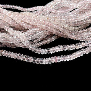 Cuentas Redondas Facetadas de Cuarzo Rosa Natural para la Fabricación de Joyas, Cuentas Sueltas de Piedras Preciosas de Cuarzo Rosa de Fabricante Indio - Product Image 6
