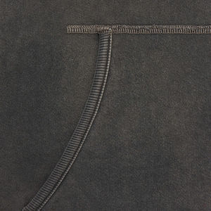 Sweat à capuche vintage délavé pour hommes de super qualité en gros imprimé délavé à l'acide sur un sweat à capuche surdimensionné thermique en coton français lourd - Product Image 5