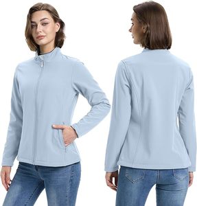 Veste Softshell imperméable légère pour femme coupe-vent respirant doublure polaire chaude course randonnée moto course automobile - Product Image 2
